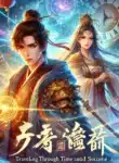 DALL·E 2024-12-03 15.54.37 – A fantasy novel cover depicting a male character, He Qingyang, with an anxious yet determined expression, wearing ancient Chinese warrior attire. He s